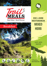Load image into Gallery viewer, Rise &#39;n Shine Mediterranean Mixed Herb BREAKFAST TrailMeal 66g
